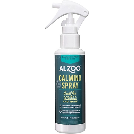 Alzoo Plant Based Calming Spray for Cats, 3.4 oz.