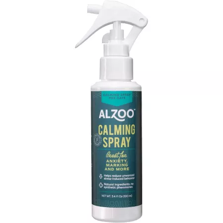 Alzoo Herbal Calming Spray for Cats 3.4 oz. Cat Anxiety Sprays & Wipes