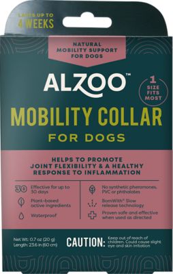 Alzoo Plant Based Mobility Dog Collar, 23.6 in.