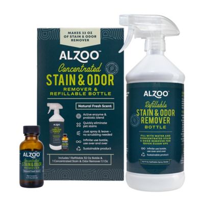 Alzoo Plant Based Concentrated Stain and Odor Remover Bundle, 32 oz. Spray