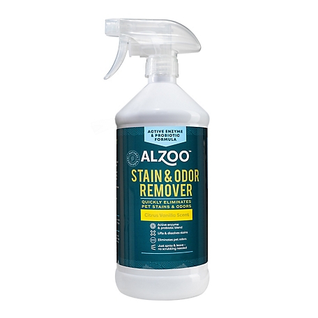 Alzoo Plant Based Stain and Odor Remover Citrus Vanilla Scent, 16 oz.
