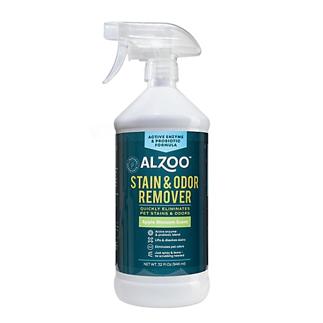Alzoo Plant Based Stain and Odor Remover Apple Blossom Scent, 32 oz.