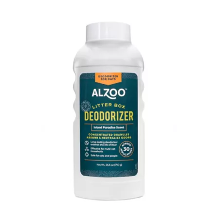 Alzoo Cat Litter Box Deodorizer Island Paradise Scent 26.6 oz. Litter Box Cleaners & Odor Control