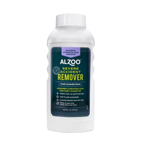 Alzoo Bad Accident Remover with Herbal Lavender Scent 1 lb. Litter Box Cleaners & Odor Control