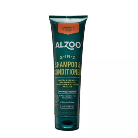 Alzoo 2-in-1 Herbal Dog Shampoo and Conditioner 8 oz. Dog Shampoos & Conditioners