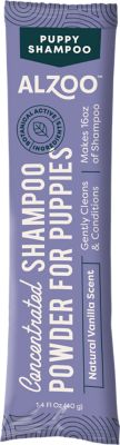 Alzoo Plant Based Concentrated Dog Shampoo for Puppies, Vanilla, 40g Pouch