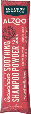 Alzoo Plant Based Concentrated Soothing Dog Shampoo, Vanilla, 40g Pouch