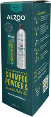 Alzoo Plant Based Concentrated Dog Shampoo Bundle, Vanilla, 16 oz.