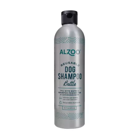 Alzoo Empty Reusable Dog Shampoo Concentrate Bottle 16 oz. Dog Shampoos & Conditioners