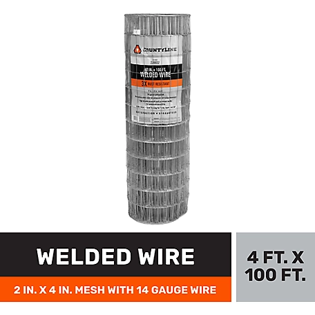 CountyLine Welded Wire 14G 2 x 4 Mesh 4 ft.x 100 ft.