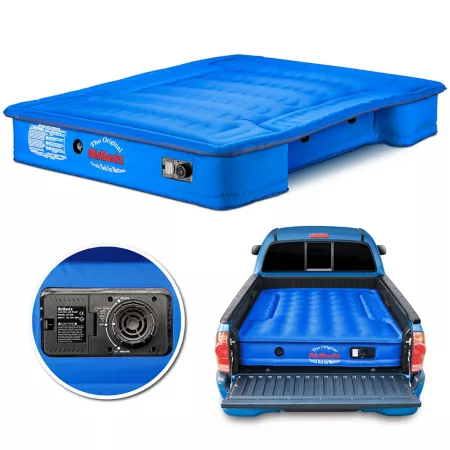 Pittman Outdoors Airbedz Original Truck Bed Air Mattress with Built-in Pump and Rechargeable Battery 8' Truck Bed Blue Air Mattresses