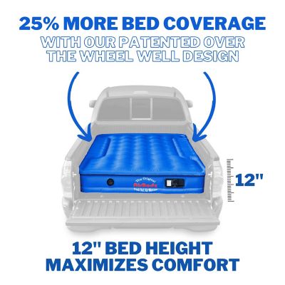 Image showing  Airbedz Original Truck Bed Air Mattress with Built in Pump with Rechargeable Battery, 8 ft. Truck Bed, Blue