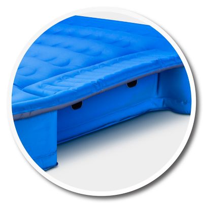 Image showing  Airbedz Original Truck Bed Air Mattress with Built in Pump with Rechargeable Battery, 8 ft. Truck Bed, Blue