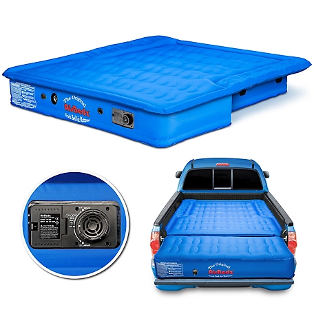 Pittman Outdoors Airbedz Original Truck Bed Air Mattress with Built in Pump with Rechargeable Battery, 5-5.5 Ft Truck Bed, Blue