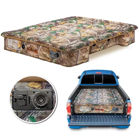 Pittman Outdoors Airbedz Original Truck Bed Air Mattress with Built-in Pump and Rechargeable Battery 8' Truck Bed Camouflage Air Mattresses