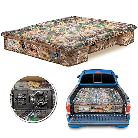 Pittman Outdoors Airbedz Truck Bed Air Mattress with Built in Pump/ Rechargeable Battery, Mid Size 6-6.5 ft. Bed, Camo