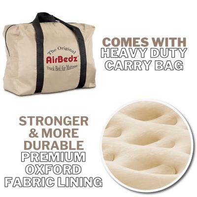 Image showing  Airbedz Truck Bed Air Mattress with Built in Pump/ Rechargeable Battery, Full Size 6-6.5 ft. Bed, Tan