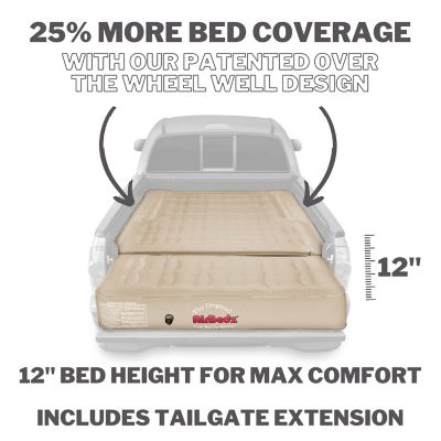 Image showing  Airbedz Original Truck Bed Air Mattress with Built in Pump with Rechargeable Battery, 5-5.8 Ft Truck Bed, Tan