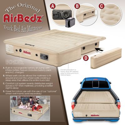 Image showing 5 th Pittman Outdoors 12 in. Full/Queen AirBedz Original Truck Bed Air Mattress with Built-in Pump with Rechargeable Battery
