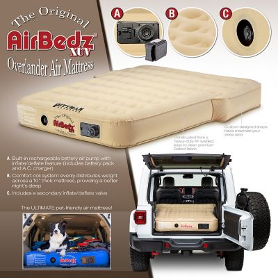 Image showing  Airbedz SUV Jeep, Suv & Crossover Air Mattress with Built in Pump and Rechargeable Battery, Tan