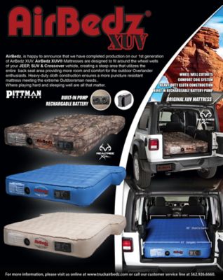 Image showing 6 th Pittman Outdoors Airbedz SUV Jeep, Suv & Crossover Air Mattress with Built in Pump and Rechargeable Battery, Tan