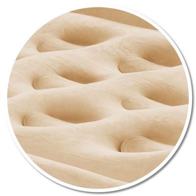 Image showing  18 in. Twin Double High Home Air Mattress with Built-in Electric Pump