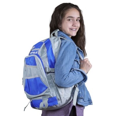 Image showing  Twin Kid's Home Air Mattress with Travel Backpack and Electric Air Pump, Blue