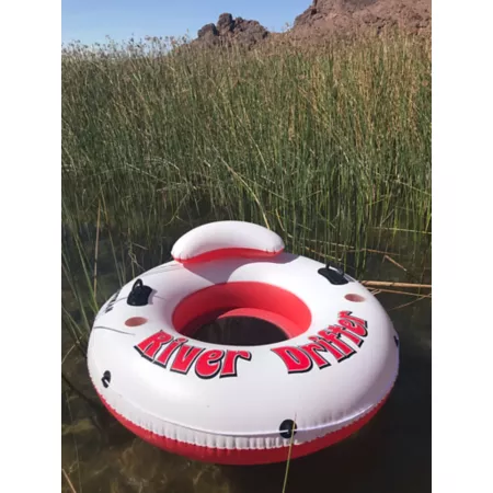 Pittman Outdoors River Drifter Inflatable Water Float 1 Person Floats