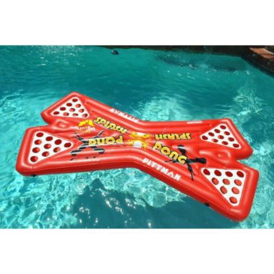 Image showing  Splash Pong 4 Person Inflatable Pool Party Game Floating Table