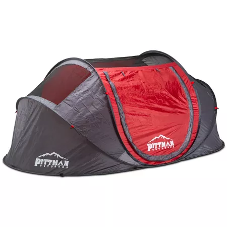 Pittman Outdoors 4-Person Instant Pop-Up Ground Tent Camping Tents