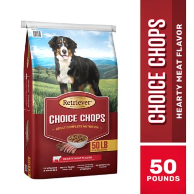 Retriever Choice Chops Adult Dry Dog Food, 50 lb. Bag Switching dog foods to this product