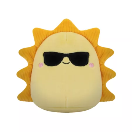 Squishmallows 7 in Cruz the Sun Plush Squeaky Dog Toy Dog Squeaky Toys