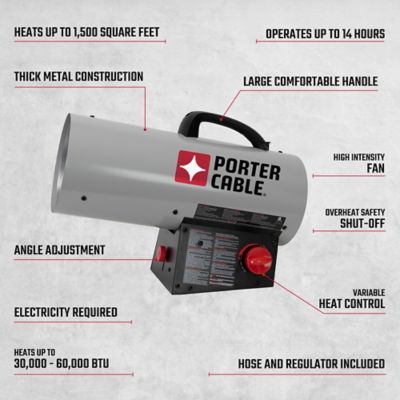 Image showing  Propane Forced Air Heater, 1,500 sq. ft., 60,000 BTU
