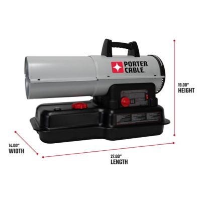 Image showing  Diesel/Kerosene Forced Air Heater, 2,000 sq. ft., 80,000 BTU