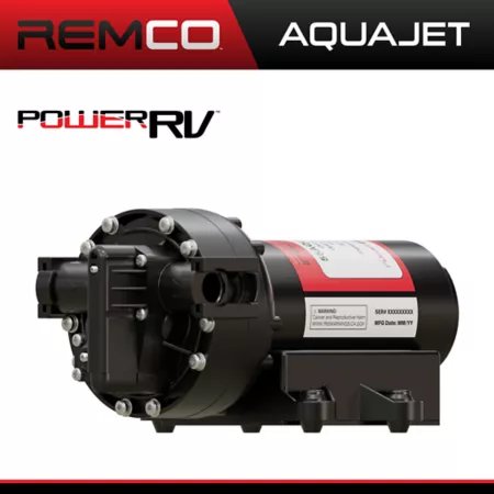 Remco Power RV Aquajet Series Ultimate Fresh Water Pump Variable Speed 5.3 GPM 65 PSI 12V On Demand RV Parts