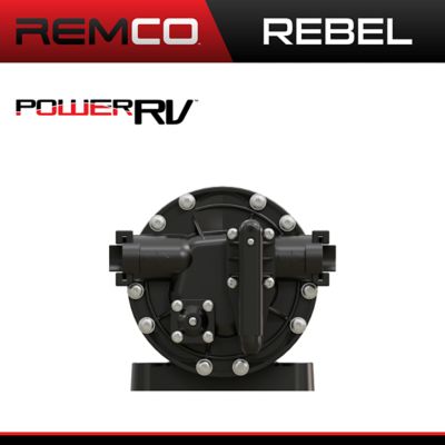 Image showing  Power Rebel Series RV Fresh Water Pump, 4.0 GPM, 60 PSI, 12V, On Demand, Fittings Included