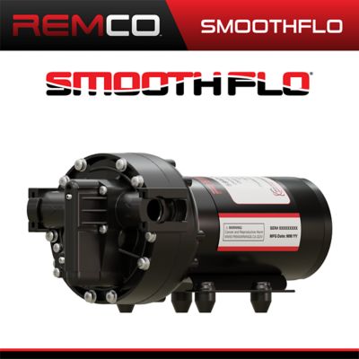 Remco 5.3 GPM Professional Grade SmoothFlo Sprayer and Softwash Pump, 100 PSI, Flo-IQ, 12V