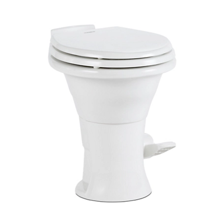 Dometic 310-Series High Profile Toilet, 18 Inch Seat Height, Slow Close Seat, White, 302310081