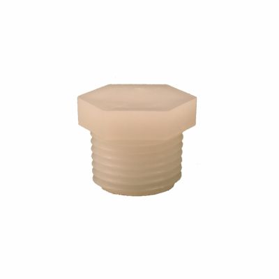 Dometic Water Heater Drain Plug 1/2 Inch NPT Thread, White Plastic, Set of 2, 91857