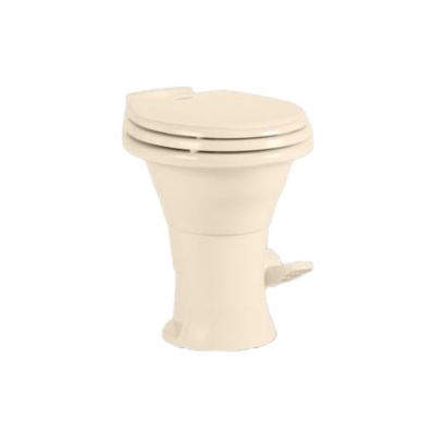 Dometic 310 Series High Profile Toilet with 18 Inch Seat Height, Slow Close Seat, Bone, 302310083
