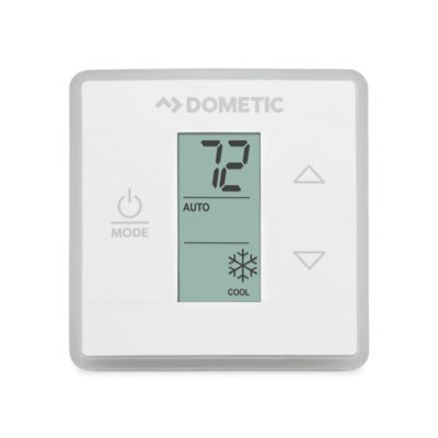 Dometic Single Zone RV Wall Thermostat for use with Dometic Air Conditioners, White, 3316250.700 -  D7E -9600023355