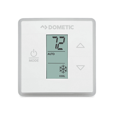 Dometic Single Zone RV Wall Thermostat for use with Dometic Air Conditioners, White, 3316250.700