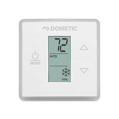 Dometic Single Zone RV Wall Thermostat for use with Dometic Air Conditioners, White, 3316250.700