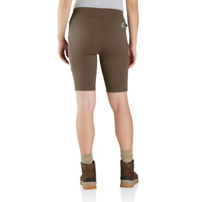 Carhartt Women's Fitted High-Rise Force Lightweight Utility Shorts