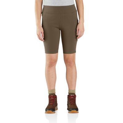 Carhartt Women's Force Fitted High-Rise Lightweight Utility Shorts
