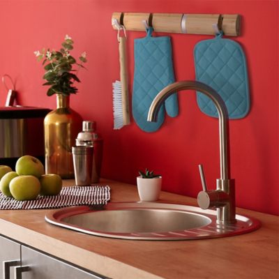 Image showing 7 th Harper Live.Love.Clean. 11.85 in. Bamboo Counter Brush and Dustpan Set for Small Debris