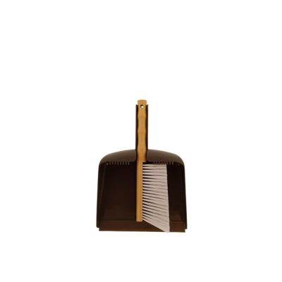 Image showing  Live.Love.Clean. 11.85 in. Bamboo Counter Brush and Dustpan Set for Small Debris