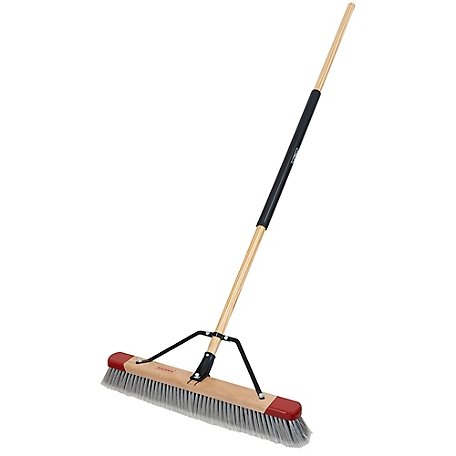 Harper 24 in. Premium Indoor Hardwood/Steel Handle Push Broom for Sand, Saw Dust, Wood Shavings and Pet Hair