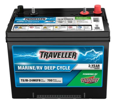 Traveller Marine/RV Deep Cycle Battery, 700 MCA