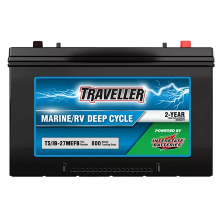 Traveler Interstate Marine/RV Deep Cycle Battery 31/800 MCA Truck Snow Plow Parts